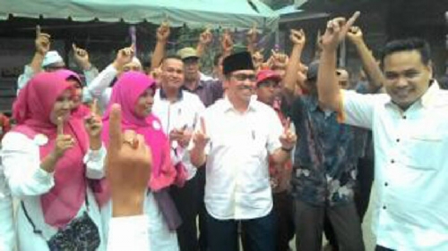Masyarakat Jawa di Kandis Sepakat Coblos Nomor Urut 1 di Pilkada Siak