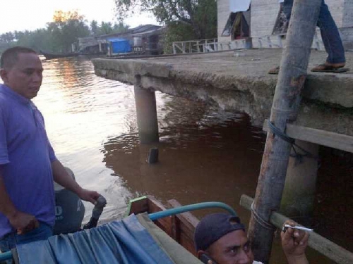 Kondisi Sudah Tak Layak, Dewan Inhil Minta Dermaga di Ibukota Kecamatan Pelangiran Segera Dibangun Ulang