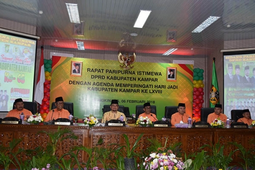 DPRD Kampar Gelar Rapat Paripurna Istimewa HUT ke-68 Kampar