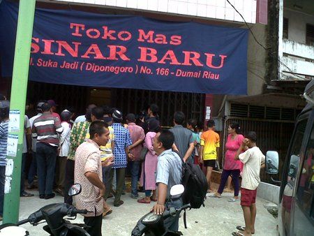 Goriau Toko Emas Sinar Baru Dumai Rugi Rp 300 Juta Akibat Perampokan Tadi Pagi
