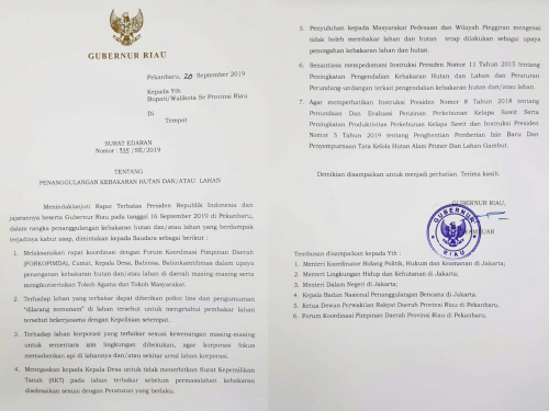 Goriau Ini Tujuh Poin Isi Surat Edaran Gubri Syamsuar