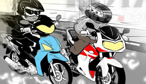 Hasil gambar untuk ilustrasi balap motor