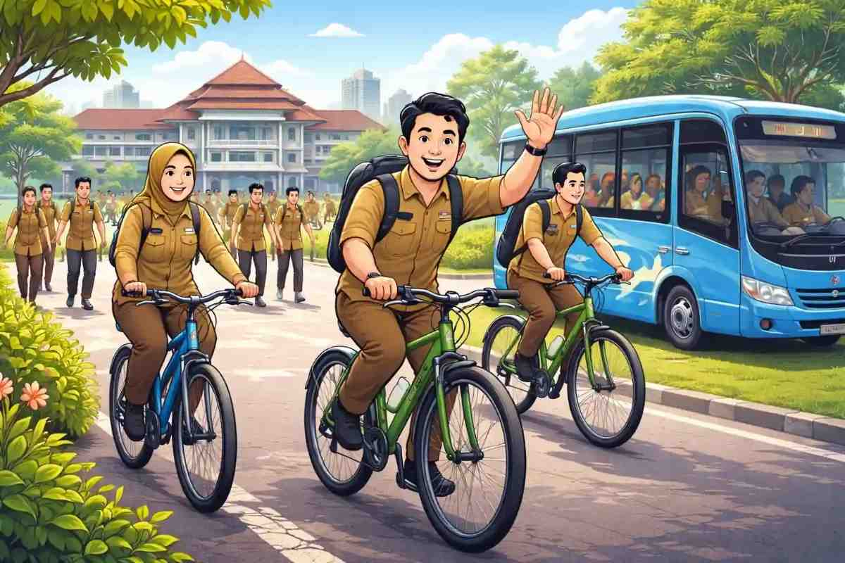 Gerakan ASN Bersepeda ke Kantor Layak Ditiru Daerah Lain, Ini yang Sudah Menerapkan
