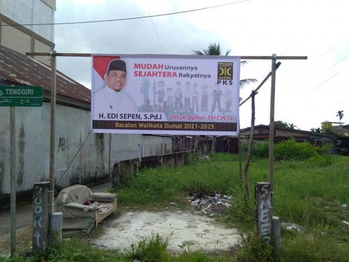 GoRiau Baliho Edi Sepen di salah satu